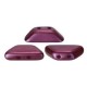 Cuentas de vidrio Tinos® par Puca® - Metallic Mat Dark Violet 23980/94108